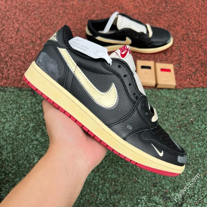AJ1 Low White Black Red Nigel Bike IB8958-001