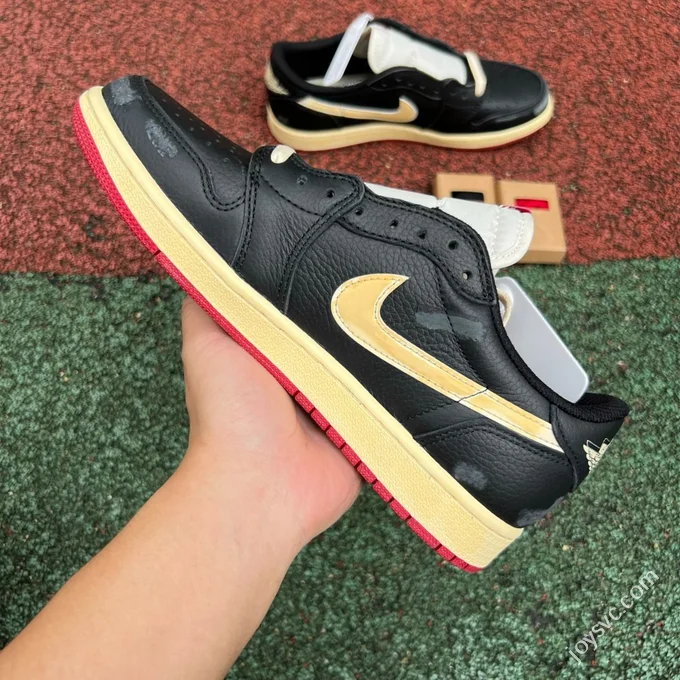 AJ1 Low White Black Red Nigel Bike IB8958-001