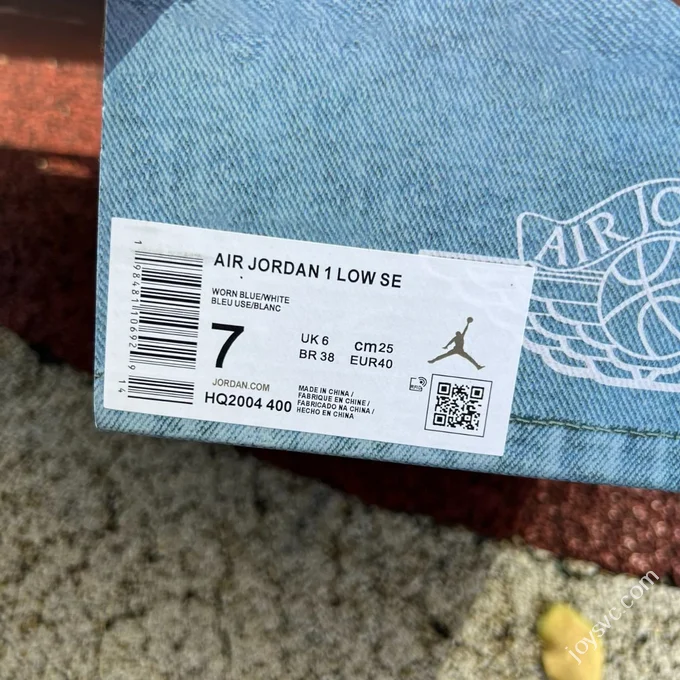 AJ1 Low Denim Blue White
