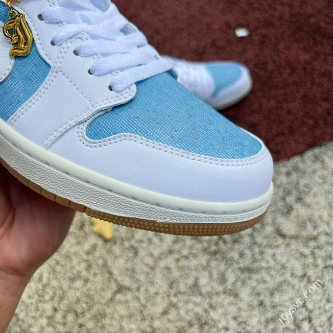 AJ1 Low Denim Blue White