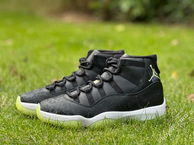 AJ11 Luminous Halloween Black White Green IB1378-001