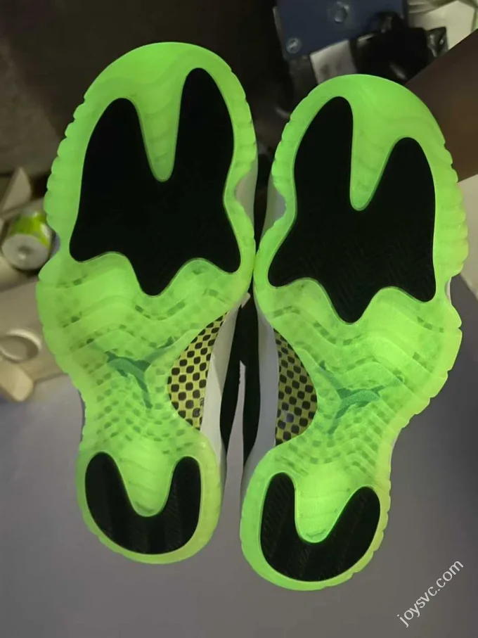 AJ11 Luminous Halloween Black White Green IB1378-001