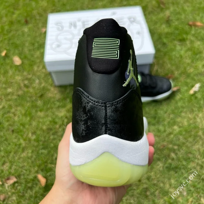AJ11 Luminous Halloween Black White Green IB1378-001