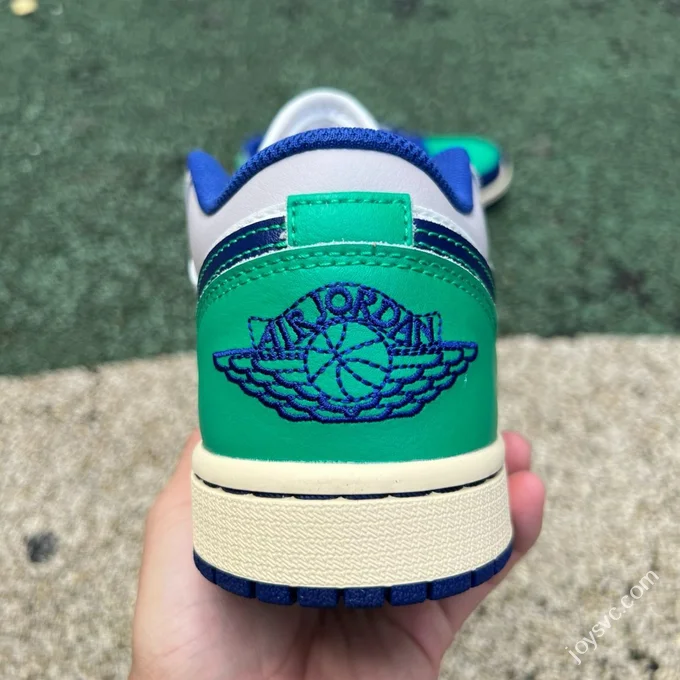 DT Pure Original AJ1 Low Deep Green Blue Splice 553558-147