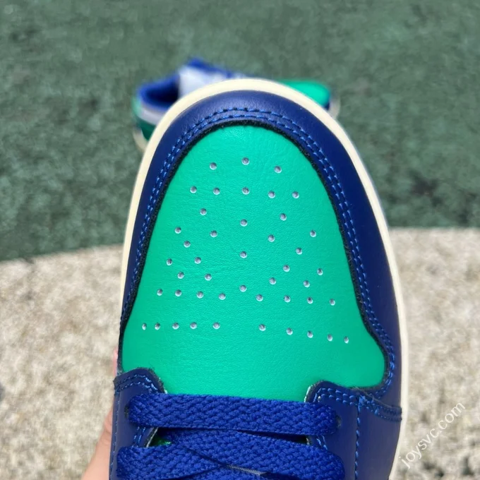 DT Pure Original AJ1 Low Deep Green Blue Splice 553558-147