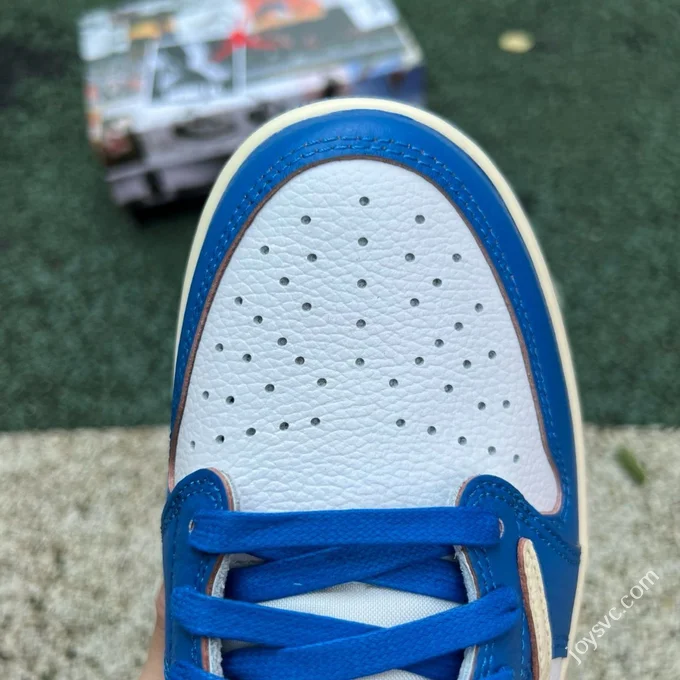 LJR Version AJ1 Union x Travis Scott Low Top Splice White Blue DM7866-111