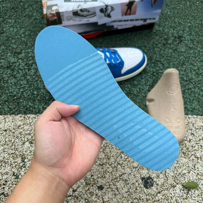 LJR Version AJ1 Union x Travis Scott Low Top Splice White Blue DM7866-111