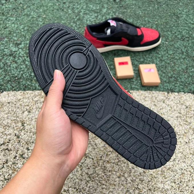 LJR Version AJ1 Travis Scott Low Top Black Red DM7866-061