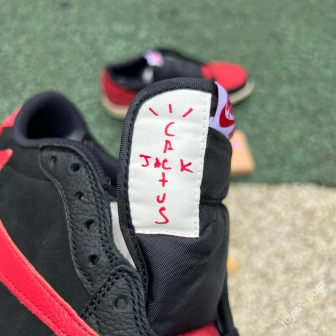 LJR Version AJ1 Travis Scott Low Top Black Red DM7866-061