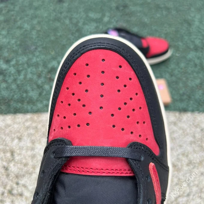 LJR Version AJ1 Travis Scott Low Top Black Red DM7866-061