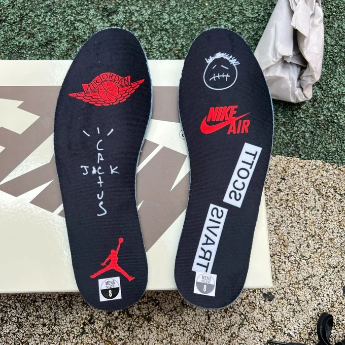LJR Version AJ1 Travis Scott Low Top Black Red DM7866-061