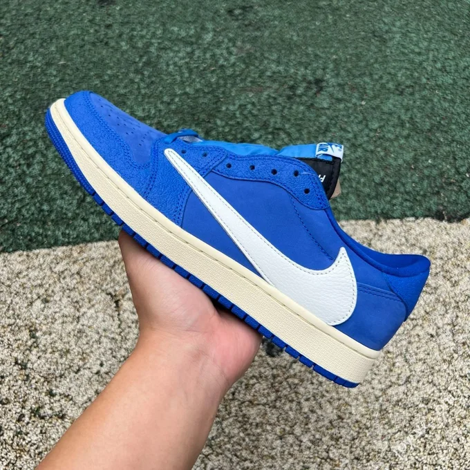 CS Pure Original AJ1 Travis Scott Low Top Blue White DM7866-400