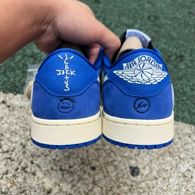 CS Pure Original AJ1 Travis Scott Low Top Blue White DM7866-400