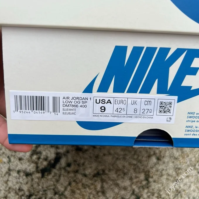 CS Pure Original AJ1 Travis Scott Low Top Blue White DM7866-400