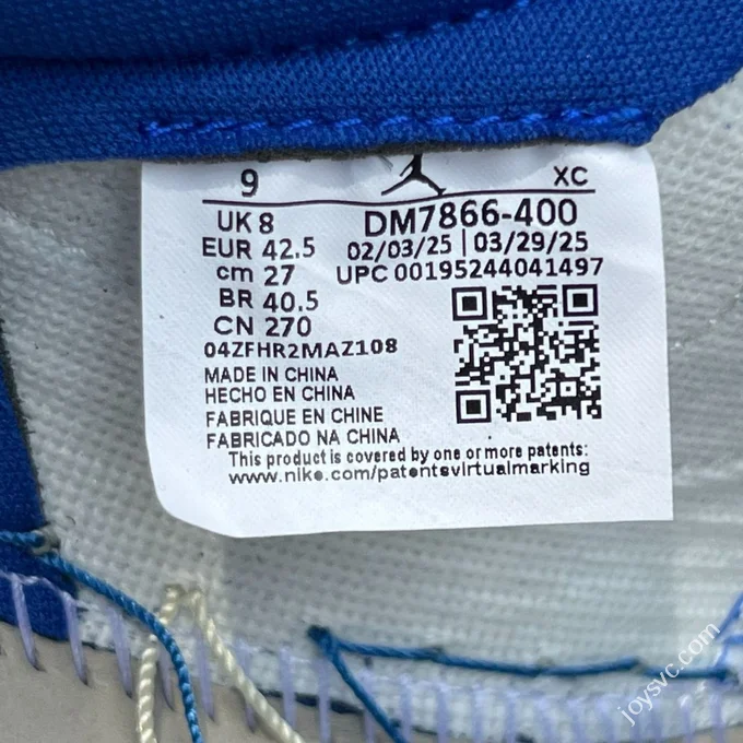 CS Pure Original AJ1 Travis Scott Low Top Blue White DM7866-400