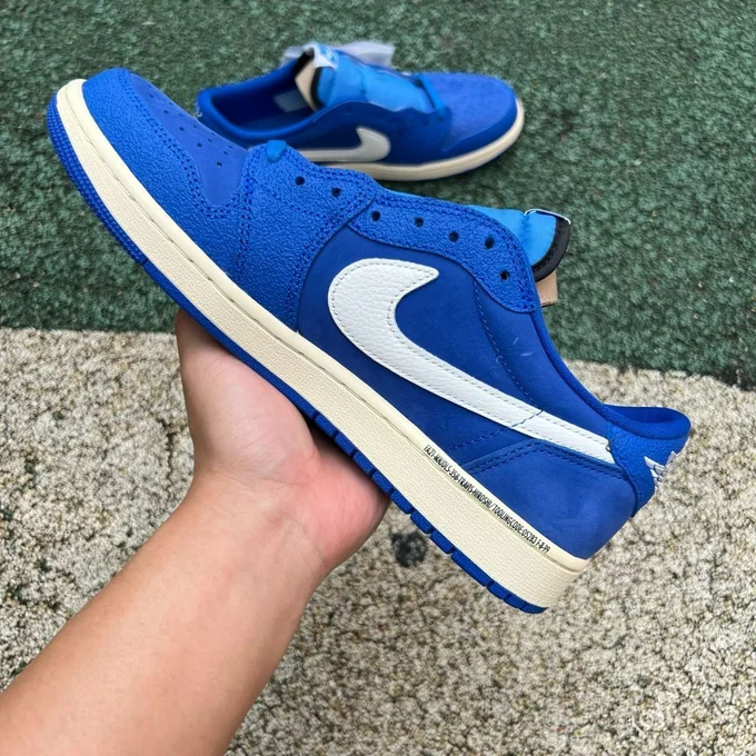 CS Pure Original AJ1 Travis Scott Low Top Blue White DM7866-400