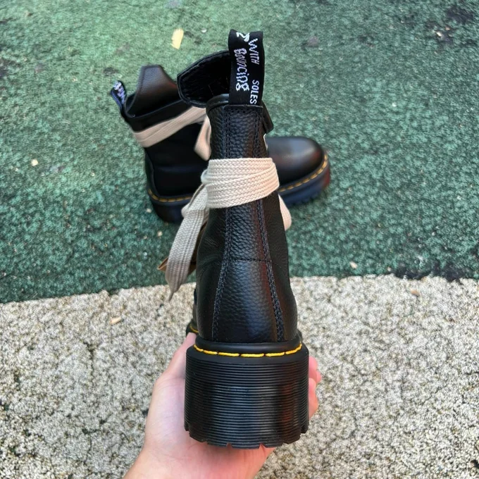 Rick Owens x Dr. Martens Boots Black