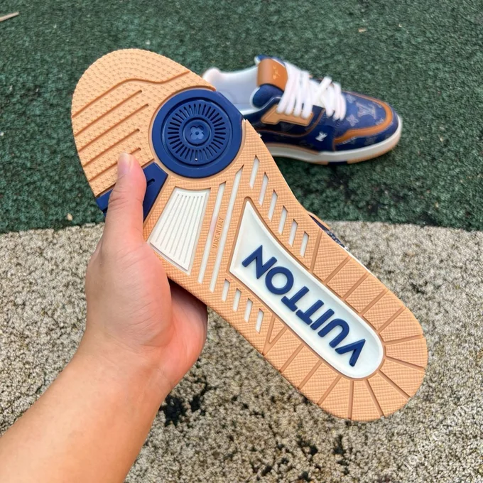 LV Trainer Blue Brown LOUIS VUITTON Trainer