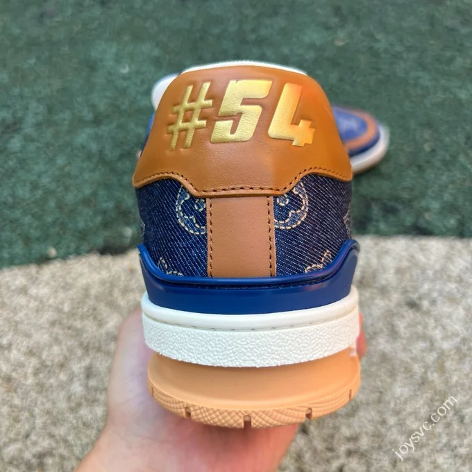 LV Trainer Blue Brown LOUIS VUITTON Trainer