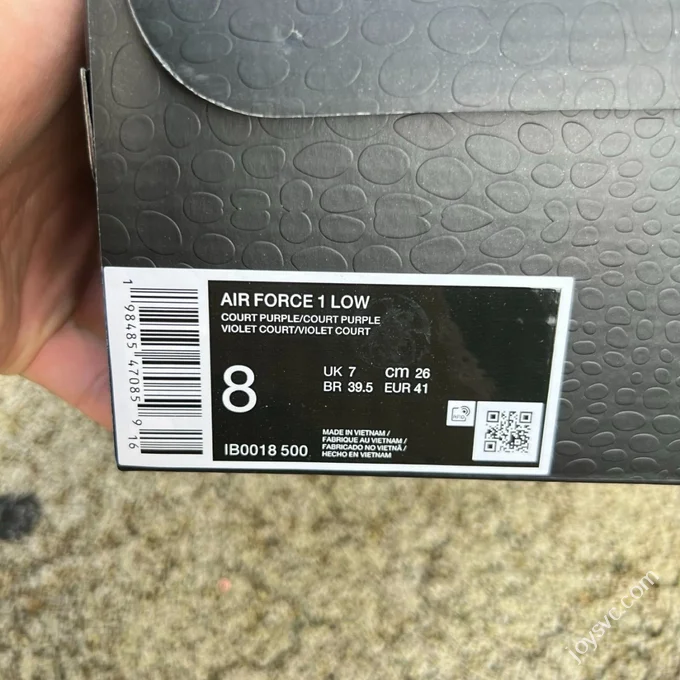 S2 Pure Original Air Force 1 Kobe Collaboration Purple IB0018-500