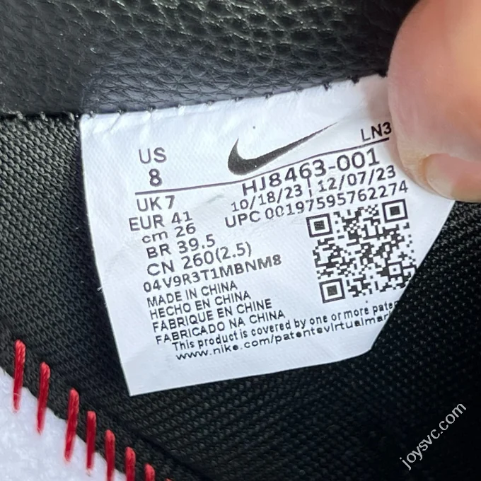 S2 Pure Original Air Force 1 CPFM Low Top Black White HJ8463-001