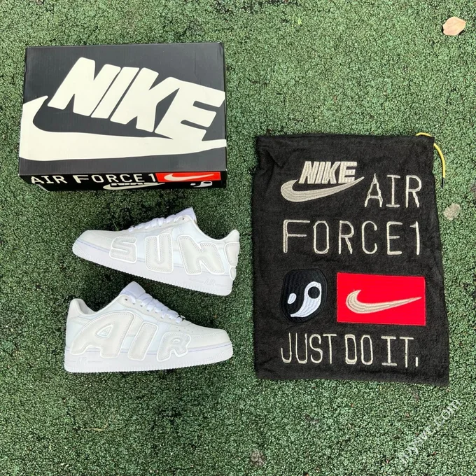 S2 Pure Original Air Force 1 CPFM Low Top Pure White FQ7069-100