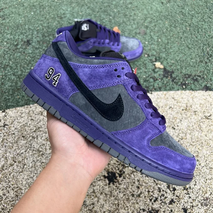 S2 Pure Original Dunk Supreme Europe Exclusive Purple Grey HQ8487-500