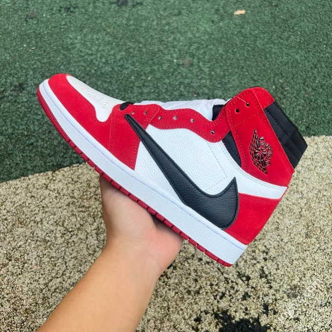 LJR Version AJ1 Travis Scott High Top White Red DH3227-601