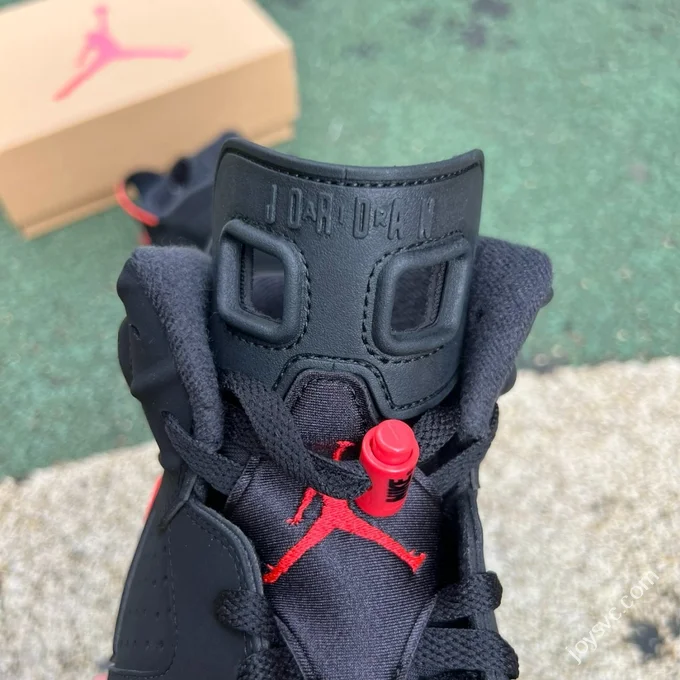 Pure Original AJ6 Black Red High Top Infrared CT8529-001