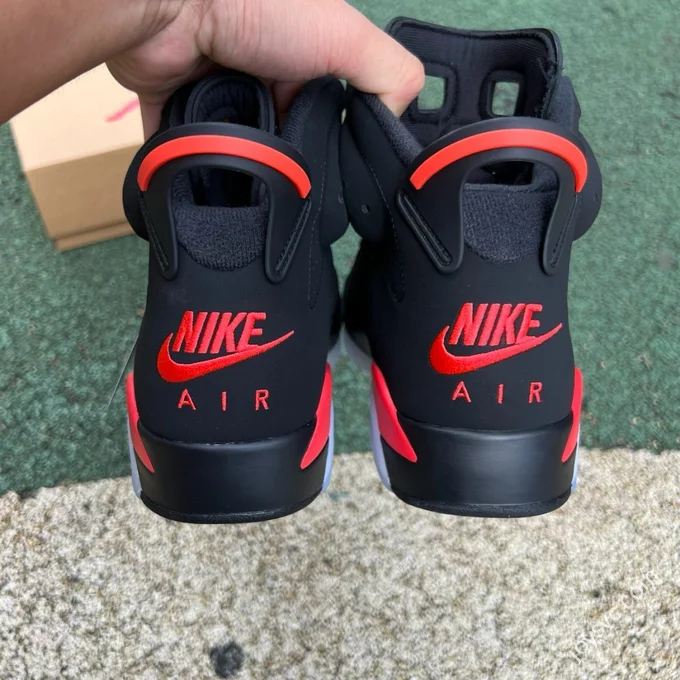 Pure Original AJ6 Black Red High Top Infrared CT8529-001