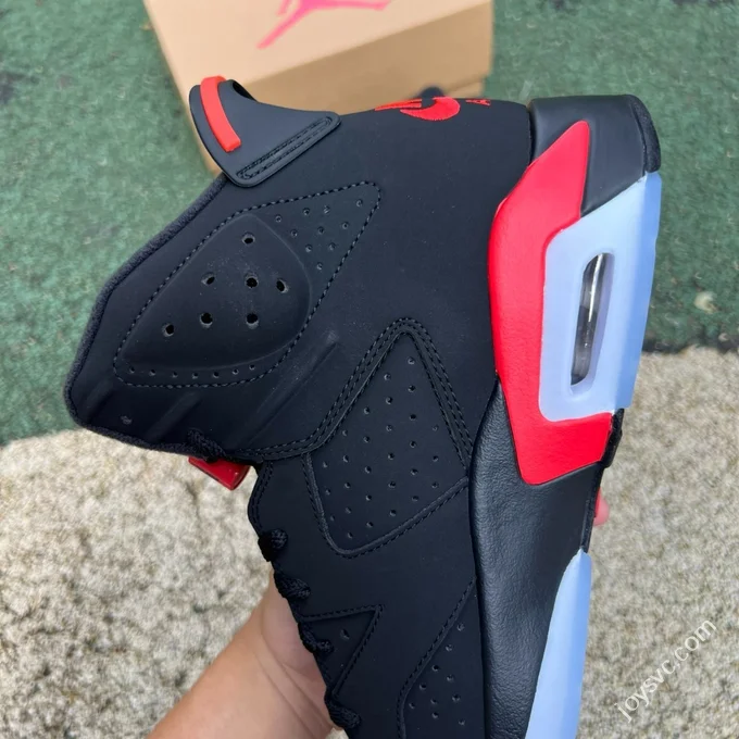 Pure Original AJ6 Black Red High Top Infrared CT8529-001