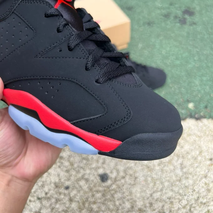 Pure Original AJ6 Black Red High Top Infrared CT8529-001