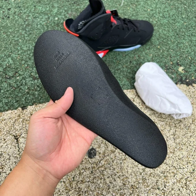 Pure Original AJ6 Black Red High Top Infrared CT8529-001