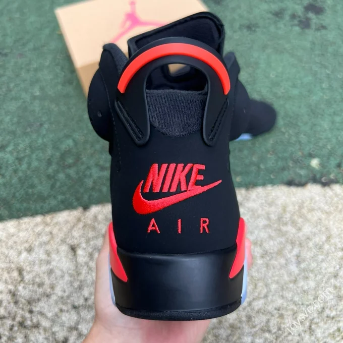 Pure Original AJ6 Black Red High Top Infrared CT8529-001