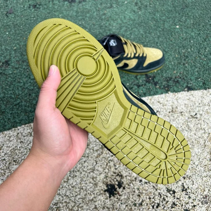 S2 Pure Original Dunk Supreme Black Yellow Brown HQ8487-300