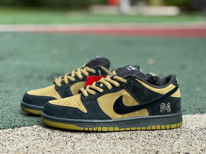 S2 Pure Original Dunk Supreme Black Yellow Brown HQ8487-300