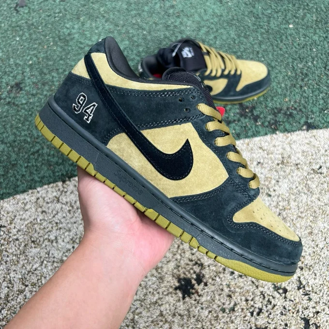 S2 Pure Original Dunk Supreme Black Yellow Brown HQ8487-300