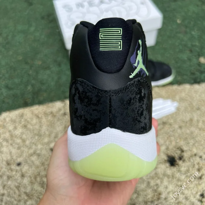 Pure Original AJ11 Luminous Halloween Black White Green Women's IB1378-001