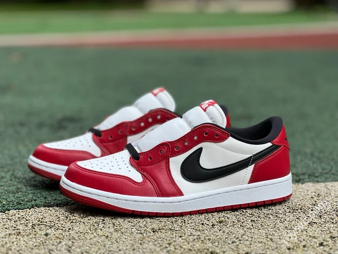 Pure Original AJ1 Low Chicago White Red HQ6998-600