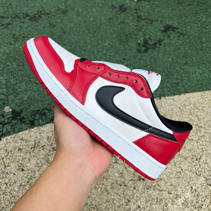 Pure Original AJ1 Low Chicago White Red HQ6998-600