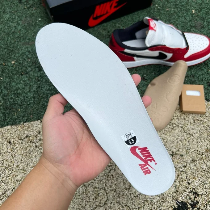 Pure Original AJ1 Low Chicago White Red HQ6998-600