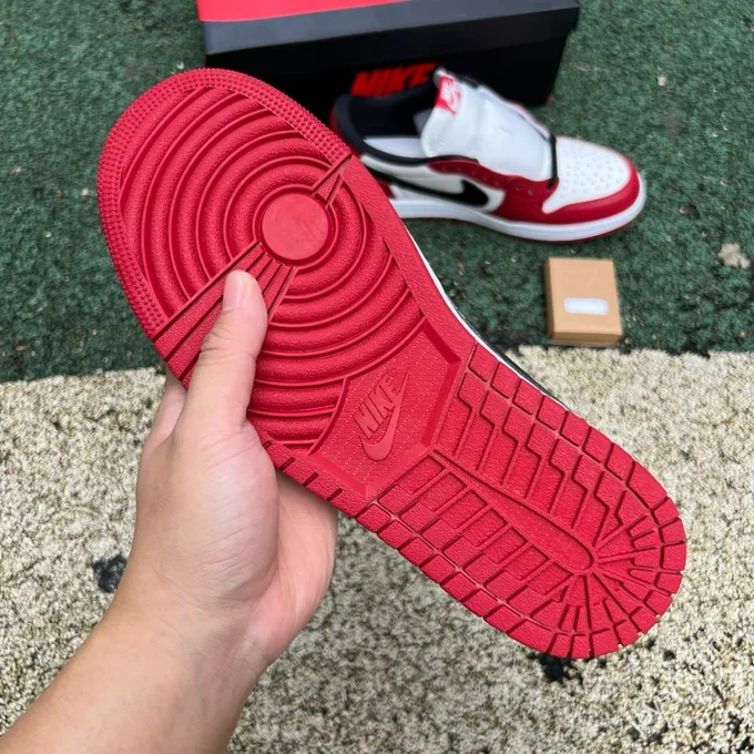 Pure Original AJ1 Low Chicago White Red HQ6998-600