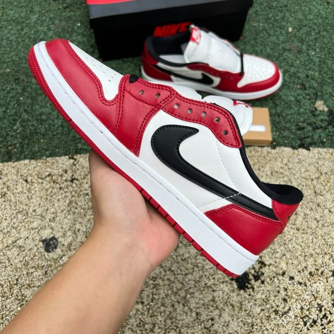 Pure Original AJ1 Low Chicago White Red HQ6998-600