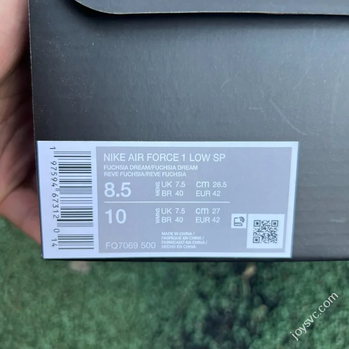 S2 Pure Original Air Force 1 CPFM Low Top Purple FQ7069-500