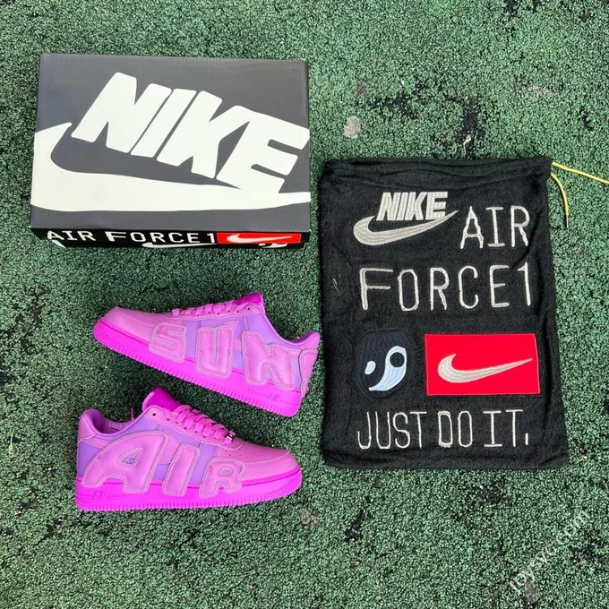 S2 Pure Original Air Force 1 CPFM Low Top Purple FQ7069-500