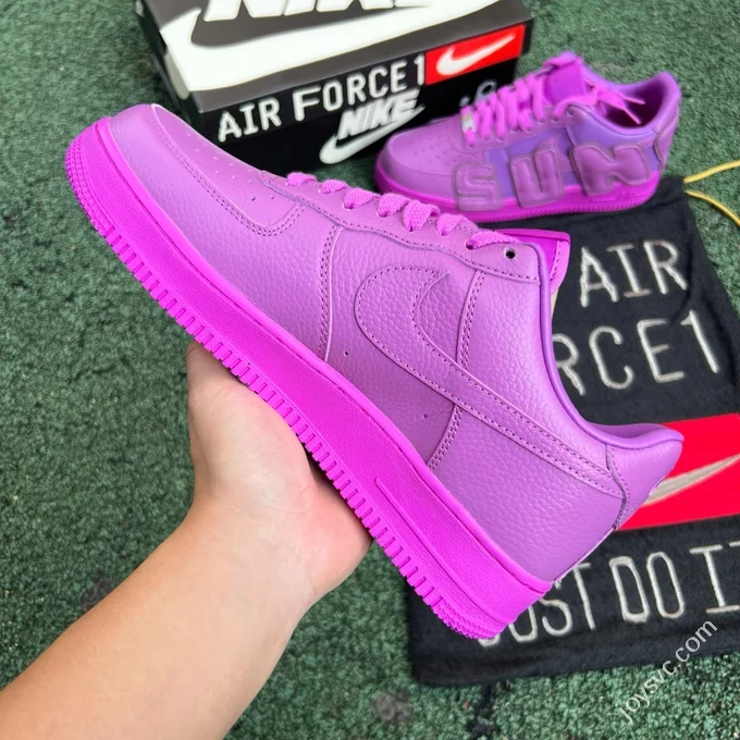 S2 Pure Original Air Force 1 CPFM Low Top Purple FQ7069-500