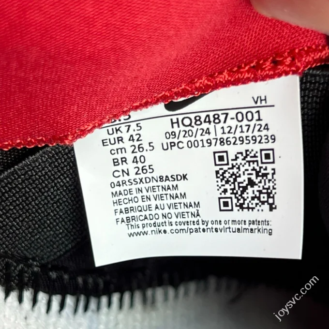 S2 Pure Original Dunk Supreme Black Red HQ8487-001