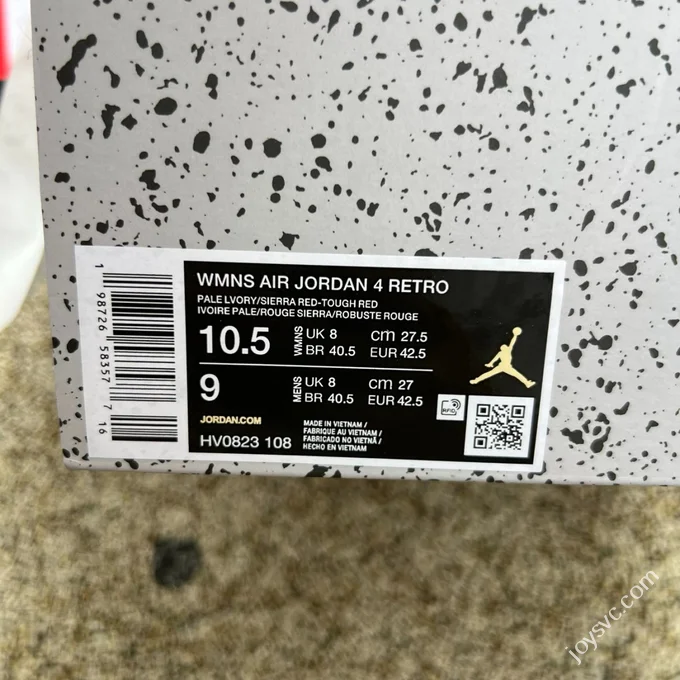 AJ4 Valentine's Day White Red HV0823-108