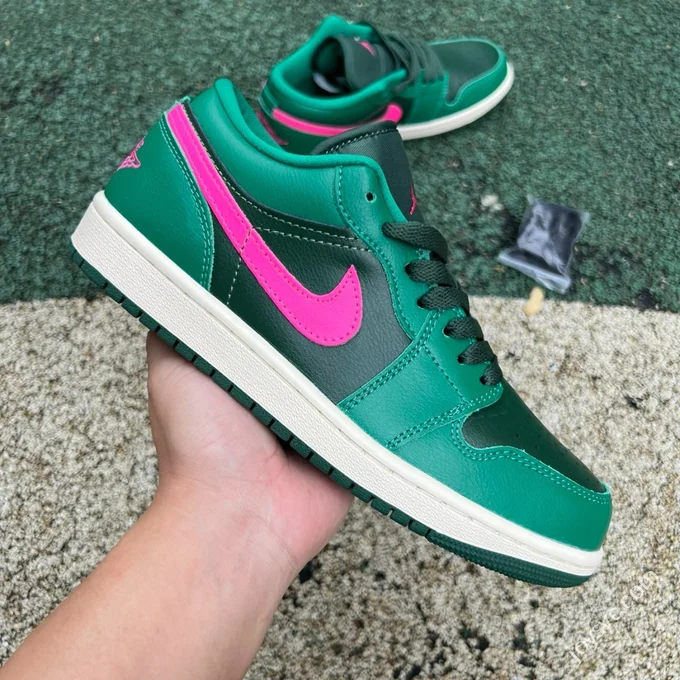 Pure Original AJ1 Low Green Pink Watermelon DC0774-300
