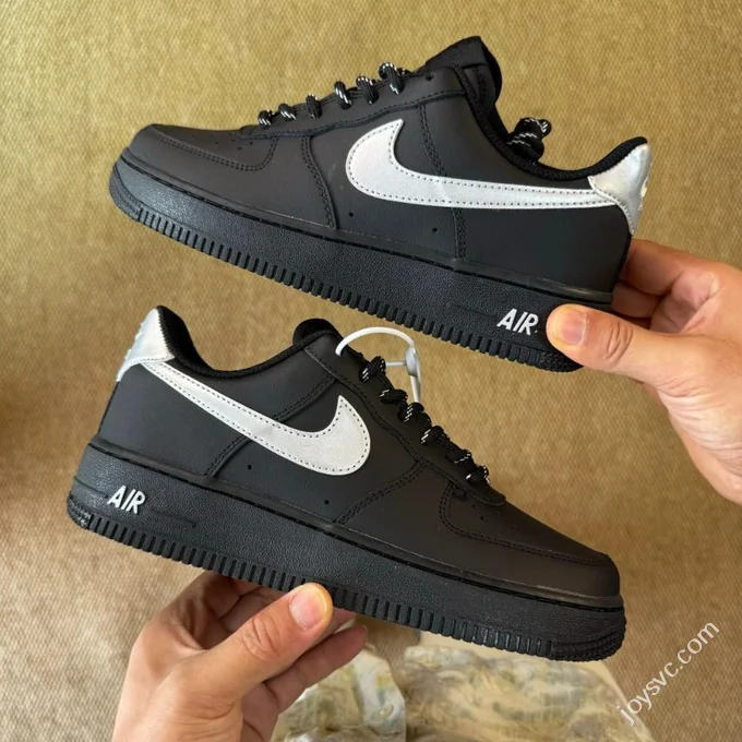 3A Pure Original Air Force 1 AF1 Black Silver FV5951-001